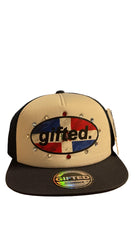 GIFTED RHINESTONE HAT  NAVY/WHITE/RED/BLUE 14J