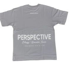 CAMISETA PERSPECTIVA DE BANDA RICA, (CL13) GRIS CLARO