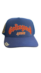 GODSPEED 4EVER TRUCKER HAT BLUE /ORANGE