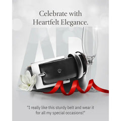 Cinturón de piel auténtica LA1233 NEGRO para hombre, regalo para hombre, cinturón de traje clásico.