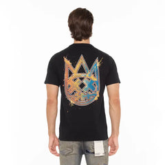 Camiseta de culto "Logotipo de acero forjado" en negro