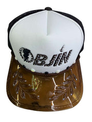 OBJIN PB315 HAT  BROWN/WHITE