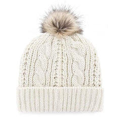 Gorro de punto con puños Meeko color blanco y crema de los New England Patriots 47 Brand