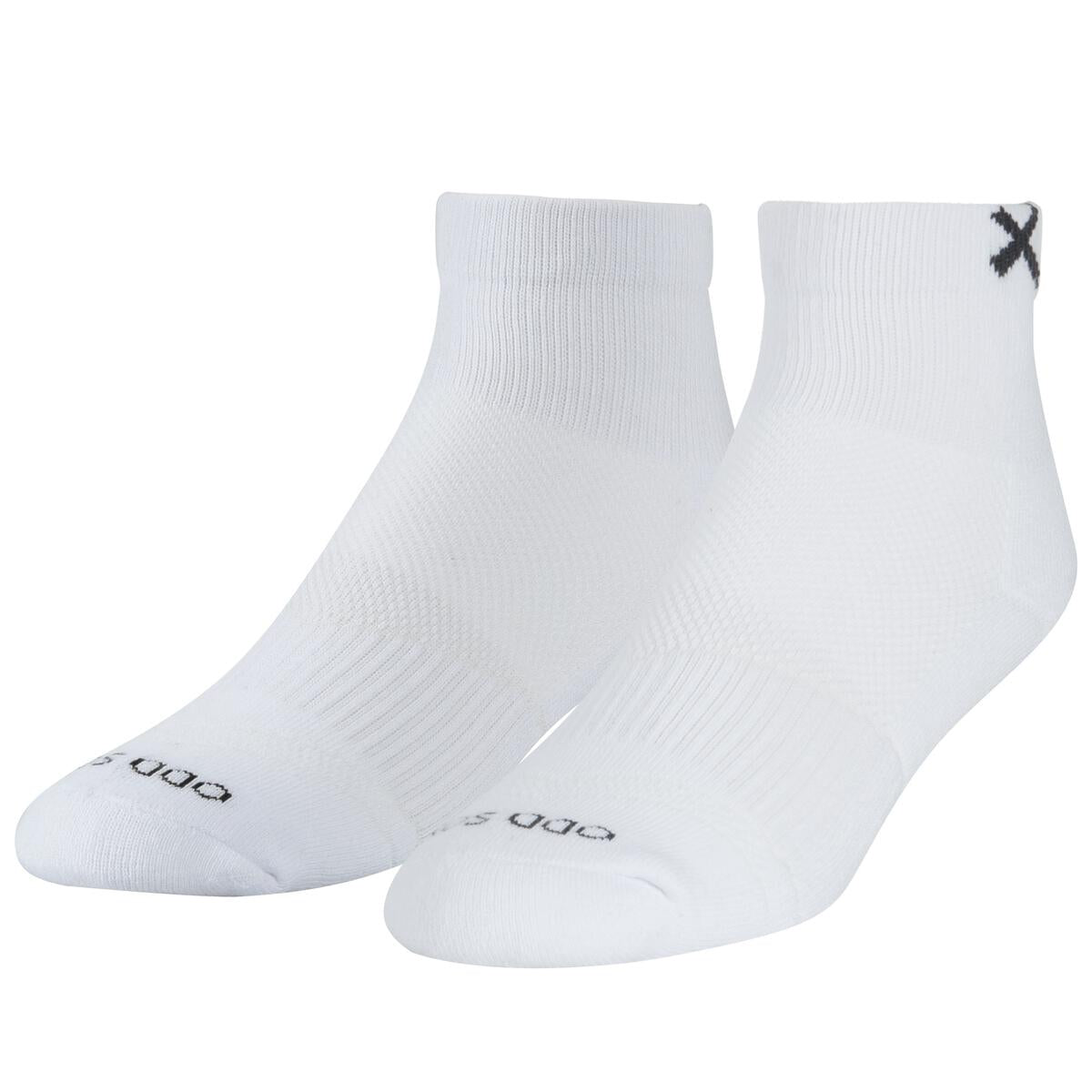 ODD Basix Quarter White (3 Pack) (Cotton) BSXQUWHT3