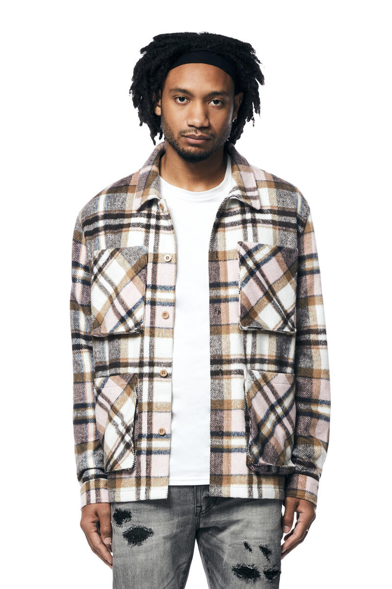 SMOKE RISE PLAID FLANNEL OVERSHIRT WH23598