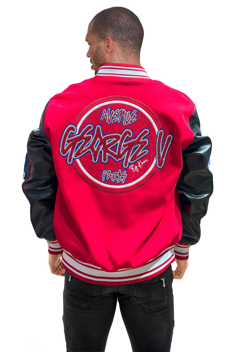 GEORGE GV5004 RED/BLACK NEW JACKET