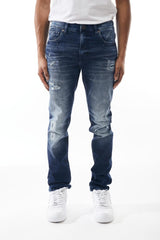 M SOCIETY Denim Jeans with Rips & Repair MS-80335