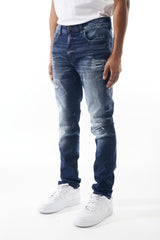 M SOCIETY Denim Jeans with Rips & Repair MS-80335