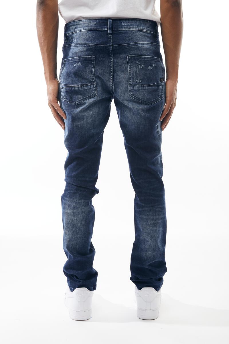 M SOCIETY Denim Jeans with Rips & Repair MS-80335