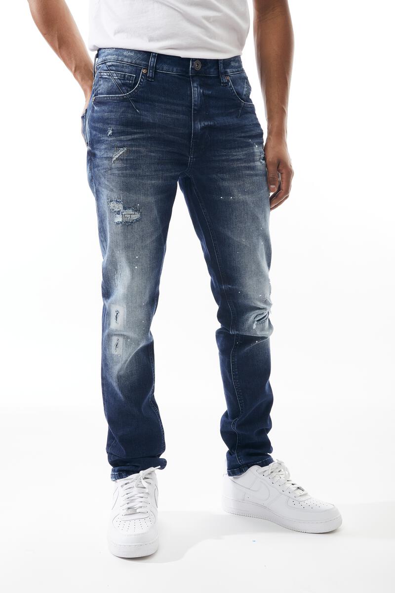 M SOCIETY Denim Jeans with Rips & Repair MS-80335