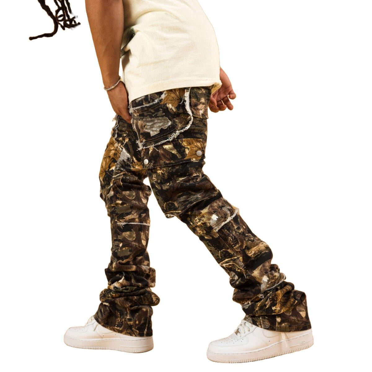 THRT WILDER GUNNER DENIM - FLARE CAMO