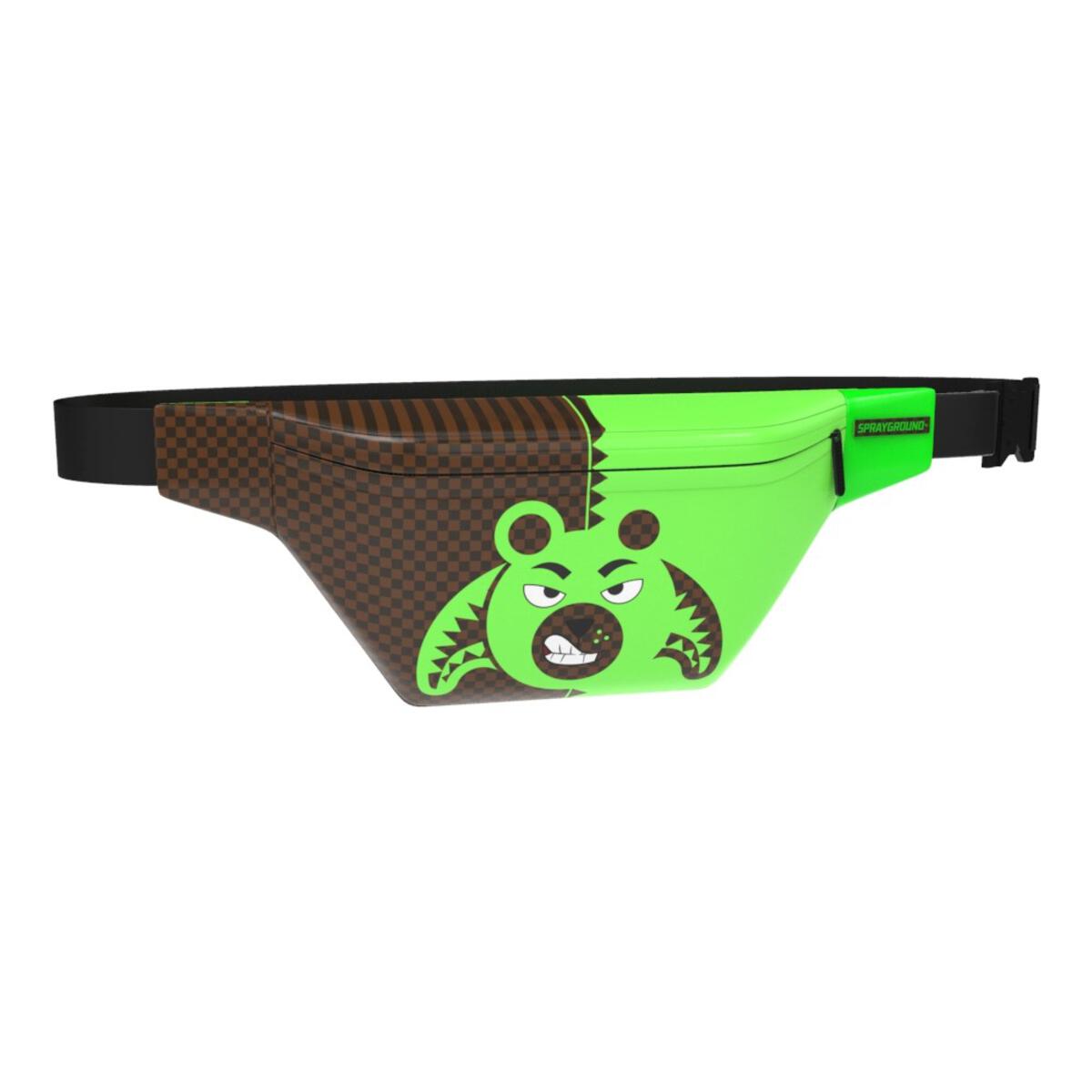 Sprayground GREEN MONEY BEAR SAVVY CROSSBODY B6863