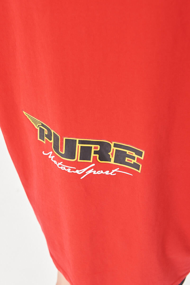 PURE motorsport red t-shirt PUR16979-2