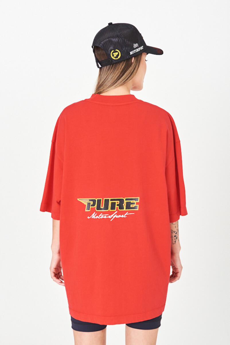 PURE motorsport red t-shirt PUR16979-2