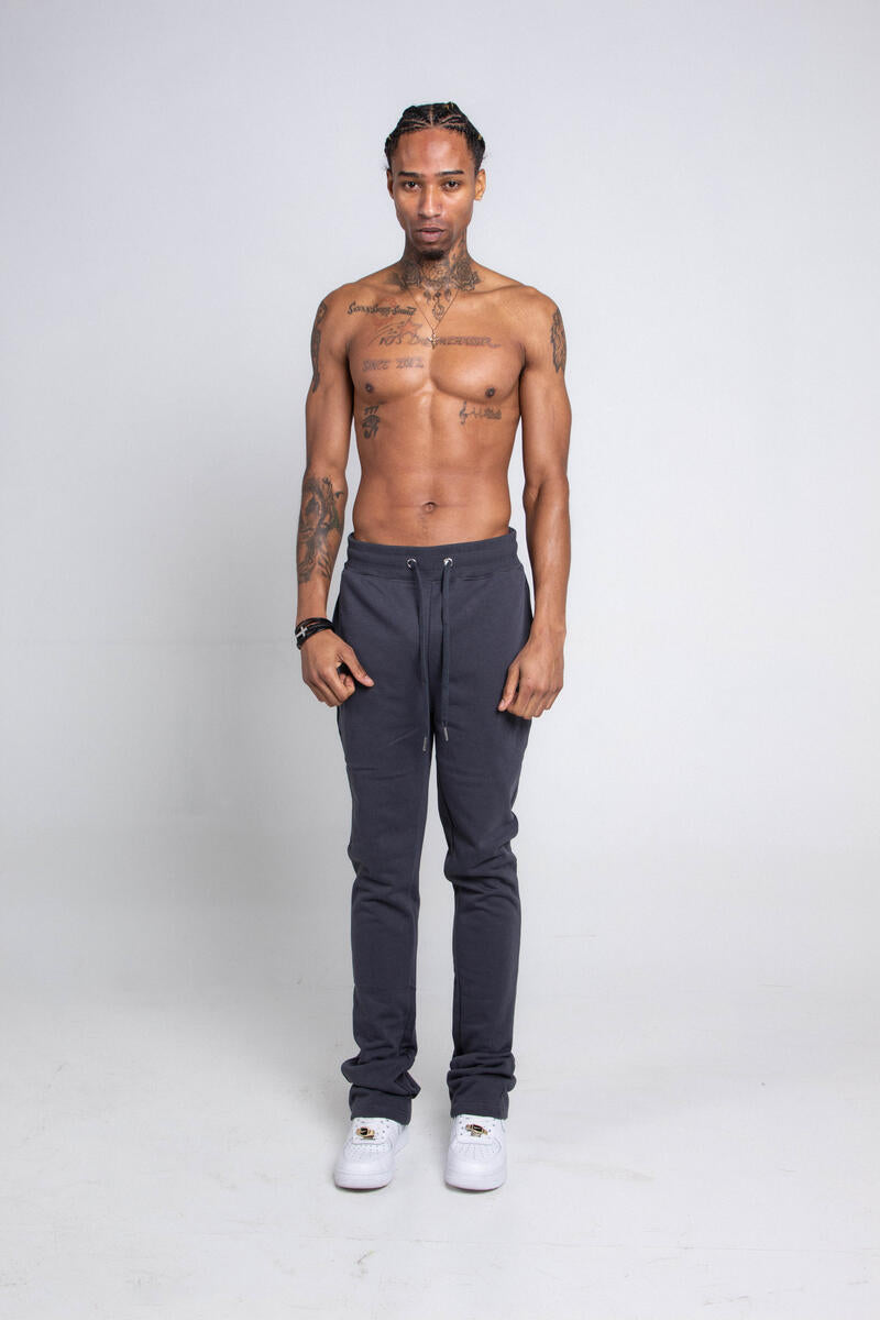 ARMOR JEANS STACKED FLEECE PANTS M5690 CHARCHOAL GREY