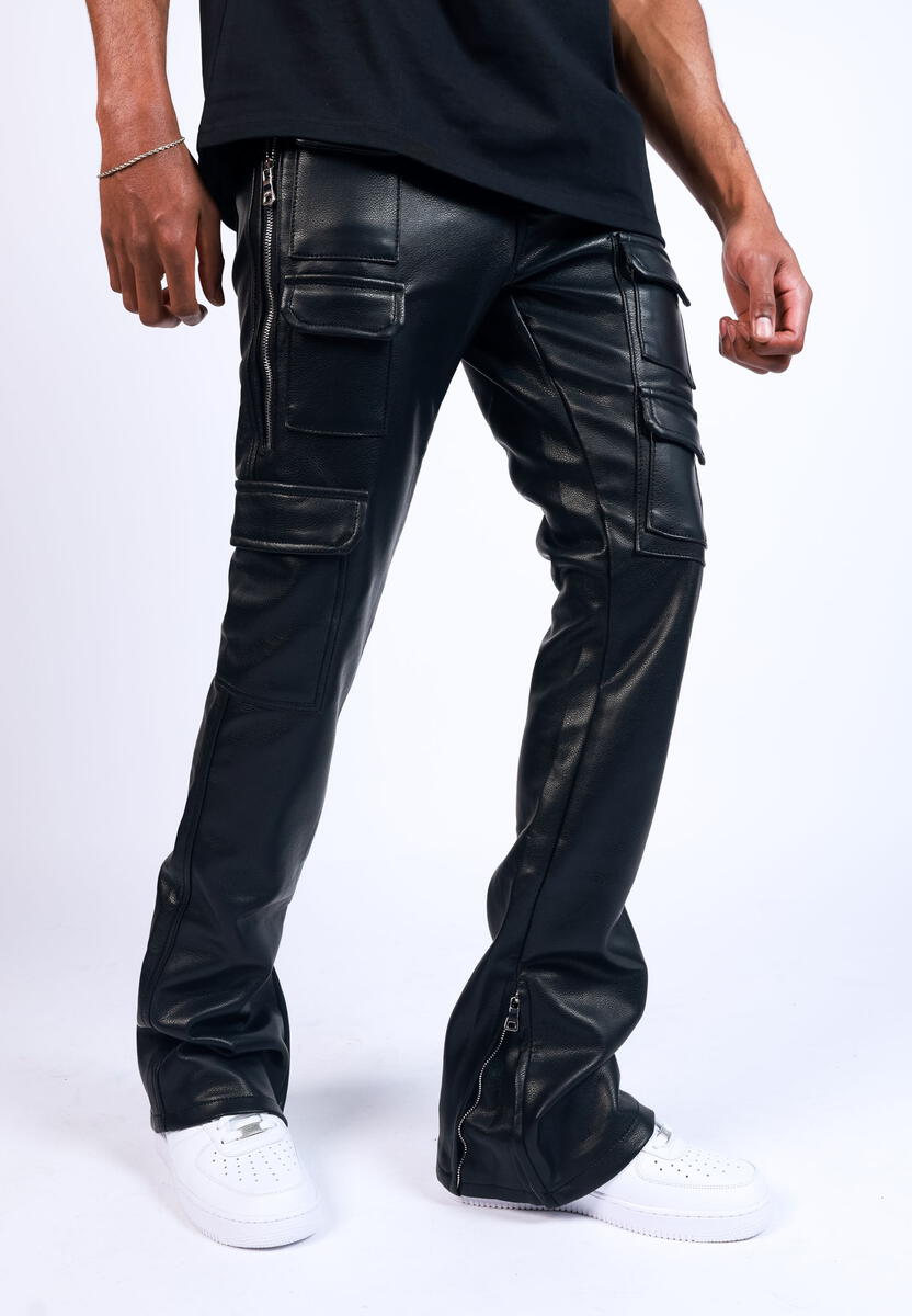 PAPER MONEY PANT (NIGHTRIDER LEATHER) PANTS BLACK 1018