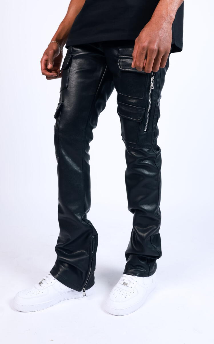 PAPER MONEY PANT (NIGHTRIDER LEATHER) PANTS BLACK 1018