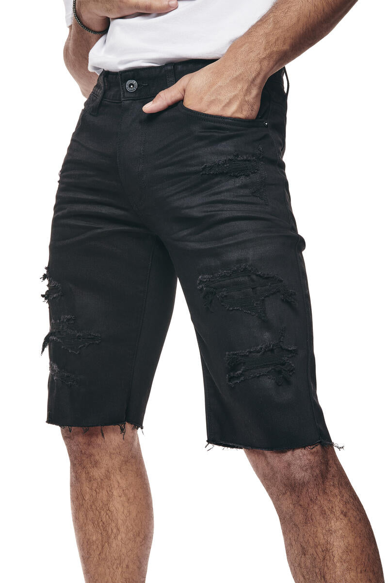 SMOKE RISE ESSENTIAL SHORTS JS24109 JET BLACK