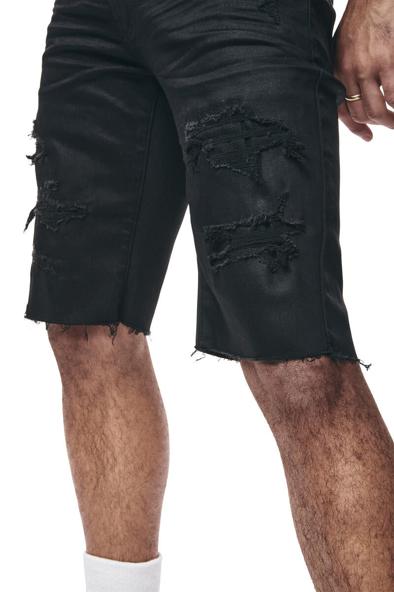 SMOKE RISE ESSENTIAL SHORTS JS24109 JET BLACK