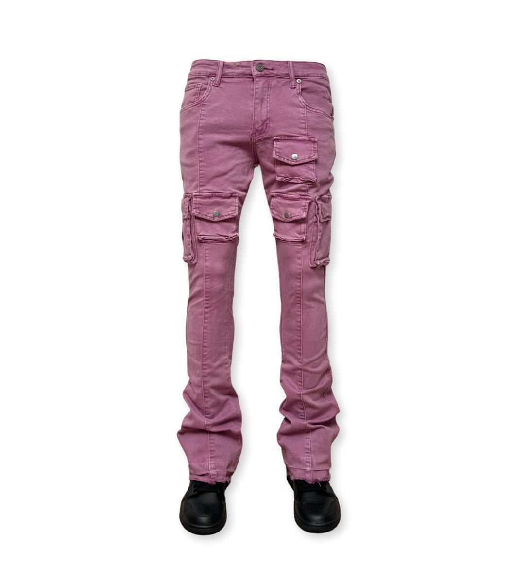 GUNZINII ZINII WARRIOR FLARE CARGOGZ306 PURPLE MAUVE.