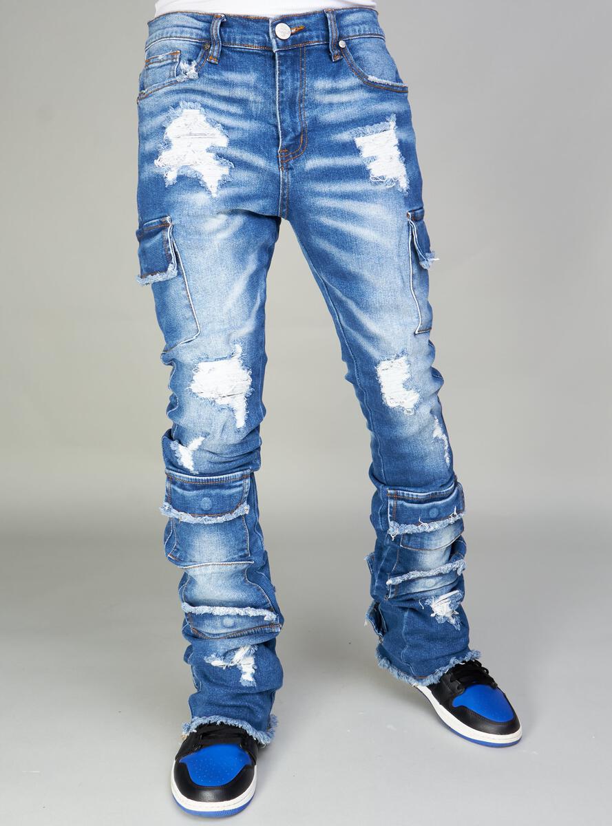 NME Jeans - Stacked - Will - Blue Wash - 503