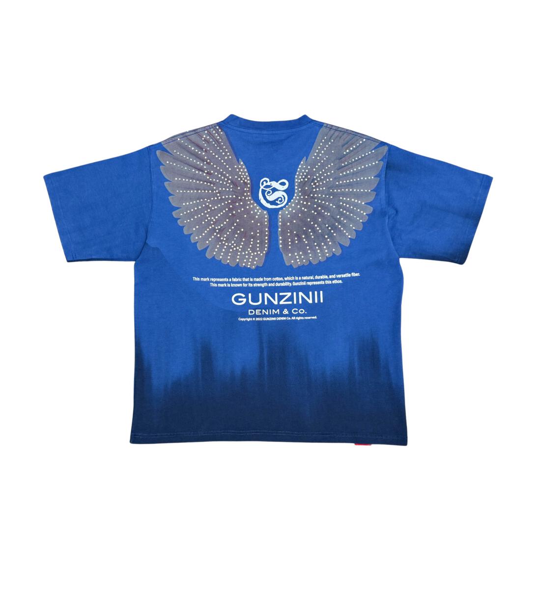 GUNZINII ANGEL TEE W/ RHINESTONE DETAIL GZ426 BLUE