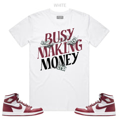 COMMERCE BUSY MAKING MONEY TSHIRT COMT402 WHITE