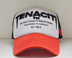 TENACITI REDZ 1 HAT ORANGE/WHITE/BLACK