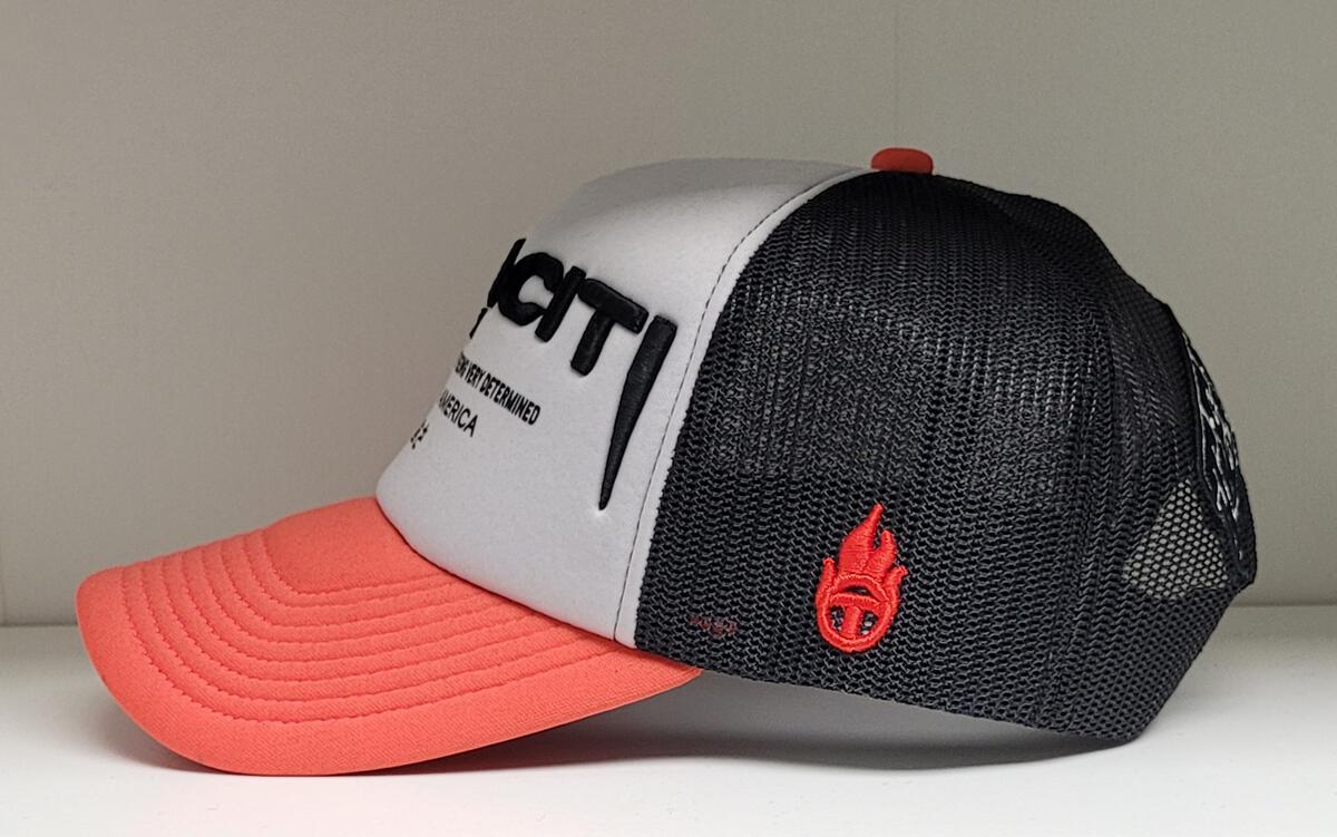 TENACITI REDZ 1 HAT ORANGE/WHITE/BLACK