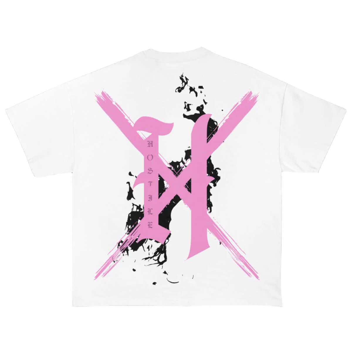 XHostile-Pink flames XH-0150 WHITE