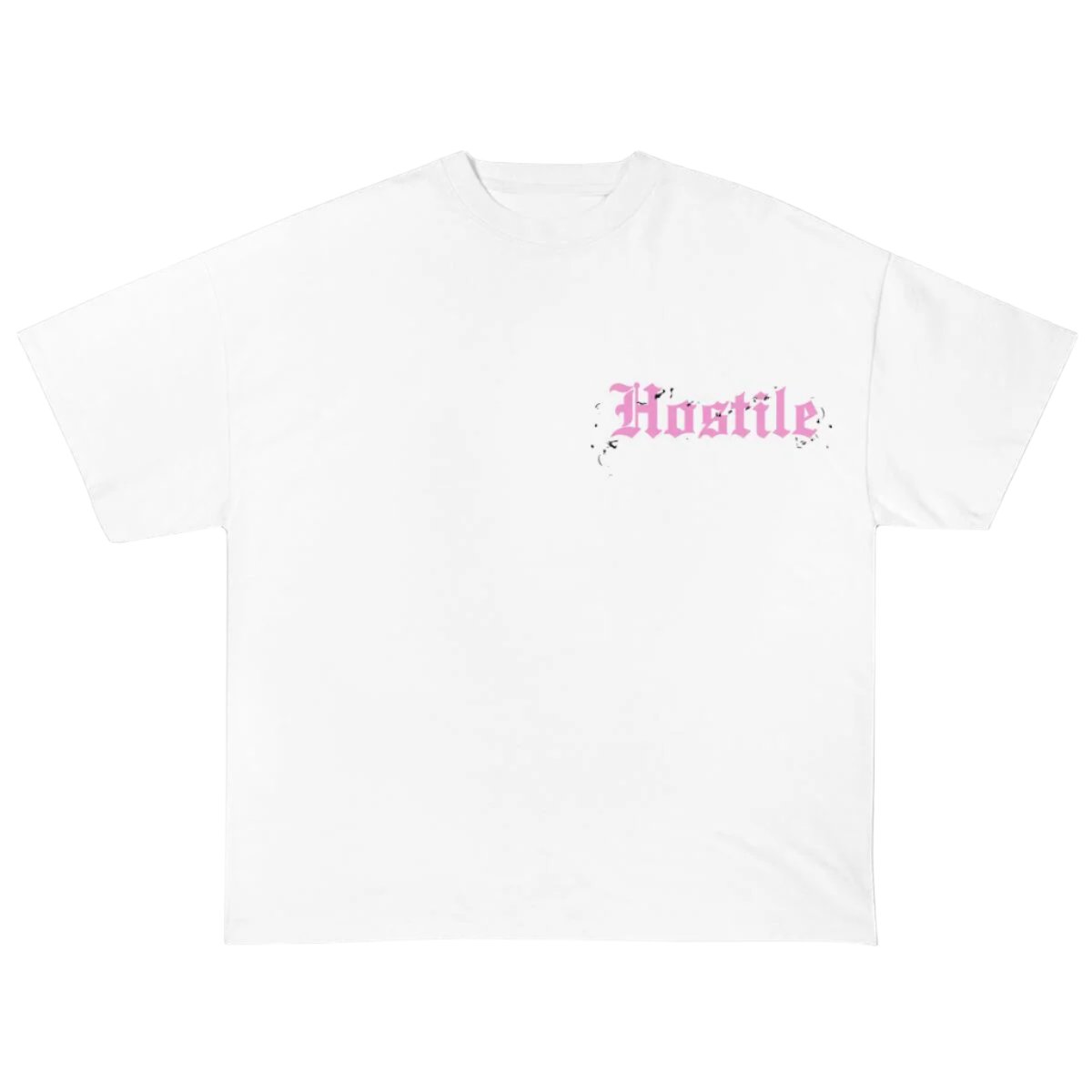 XHostile-Pink flames XH-0150 WHITE