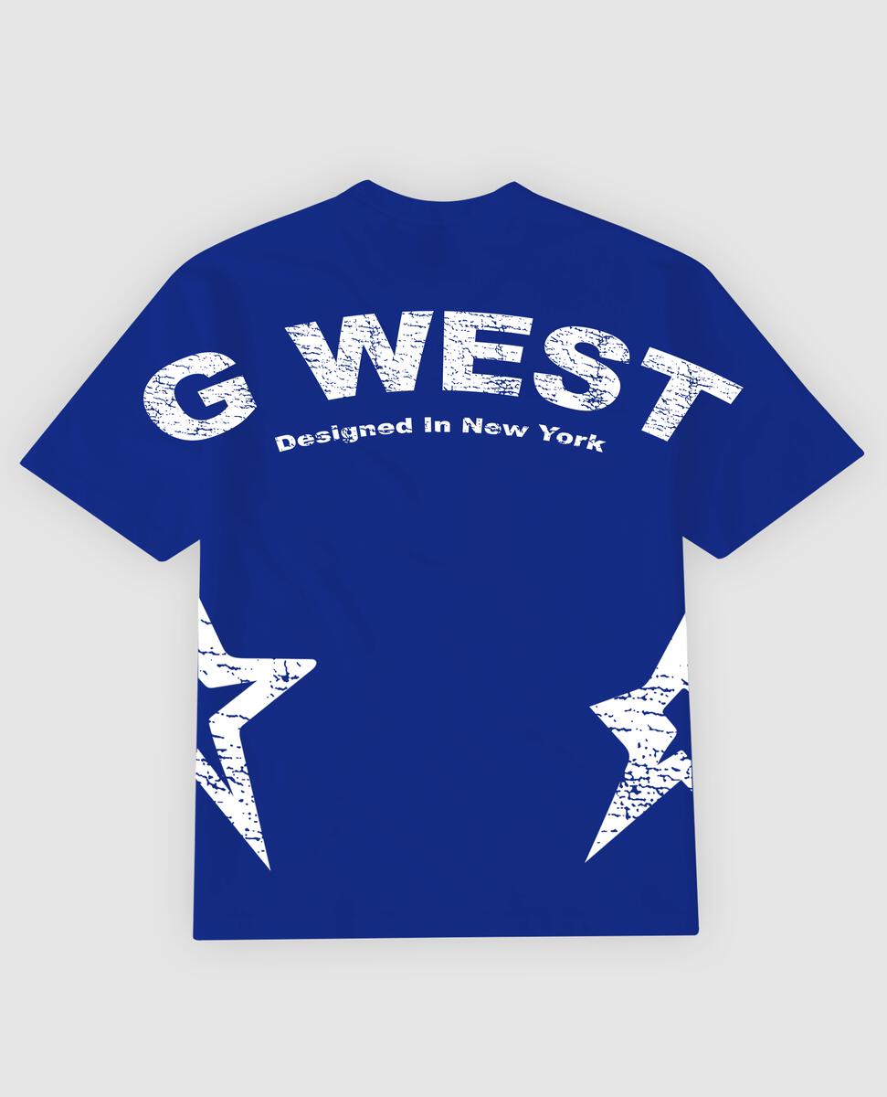 G WEST ARCH LOGO ROYAL TEE