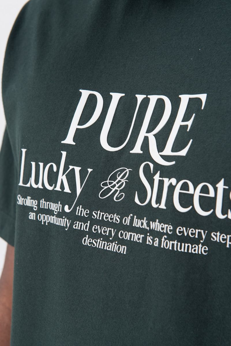 PURE Lucky streets green roulette t-shirt PUR17307-151