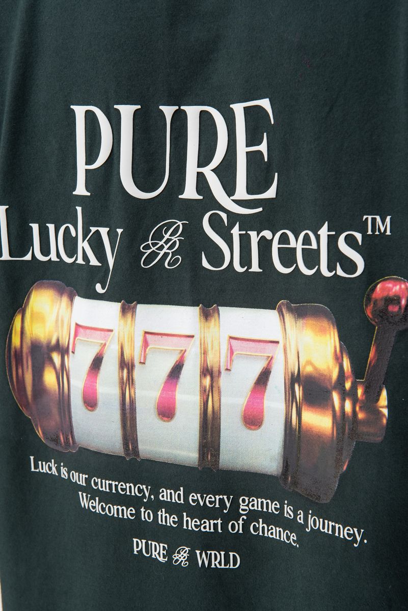 PURE Lucky streets green roulette t-shirt PUR17307-151