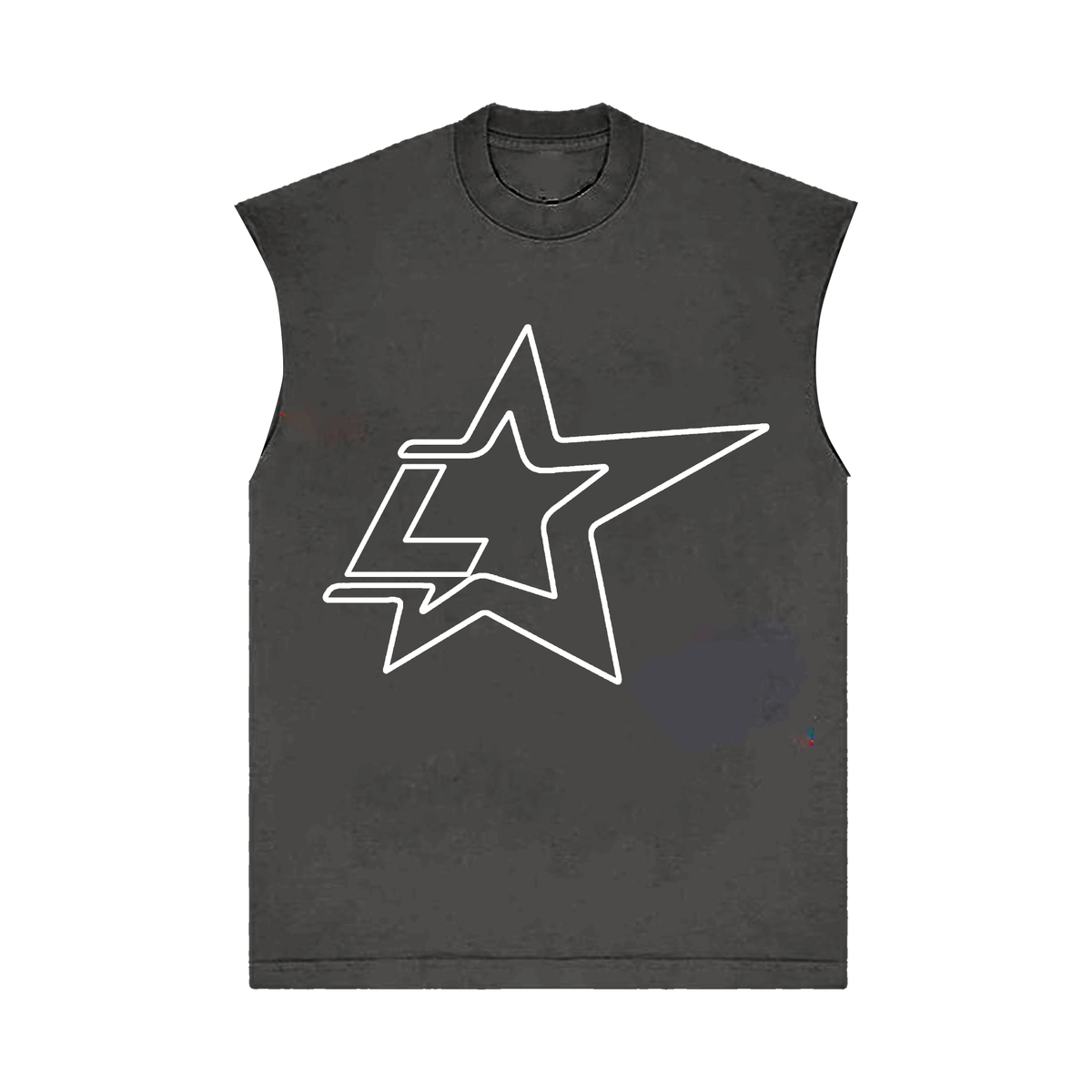 LONELY HEARTS Lonestar Sleeveless T-Shirt SLT0016 Vintage Grey