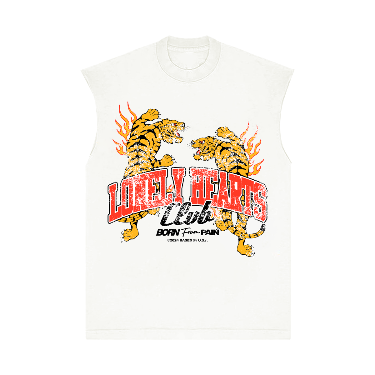 LONELY HEARTS Born from Pain Sleeveless T-Shirt SLT0018