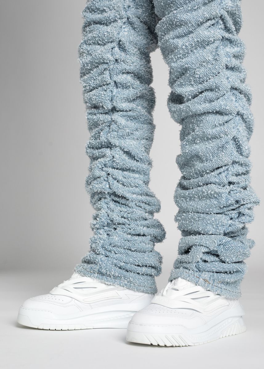 Guapi  Sky Blue Super Stacked Denim LIGHT BLUE