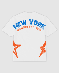 G WEST NEW YORK ARCH LOGO WHITE TEE