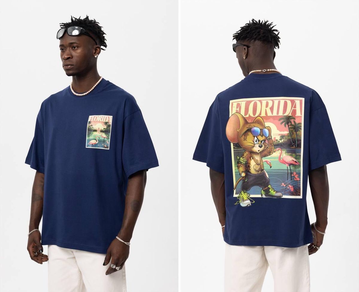 RICH GANG FLORIDA # T-SHIRT, (186) BLUE