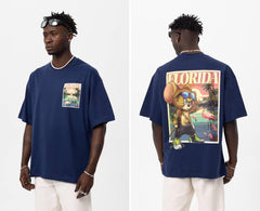 RICH GANG FLORIDA # T-SHIRT, (186) BLUE