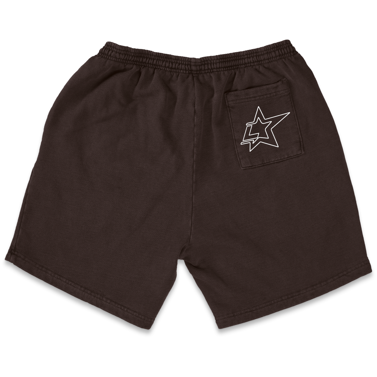 Lonely Hearts Premium Garment-dye Sweatshorts SS0010 Chocolate-Red-White