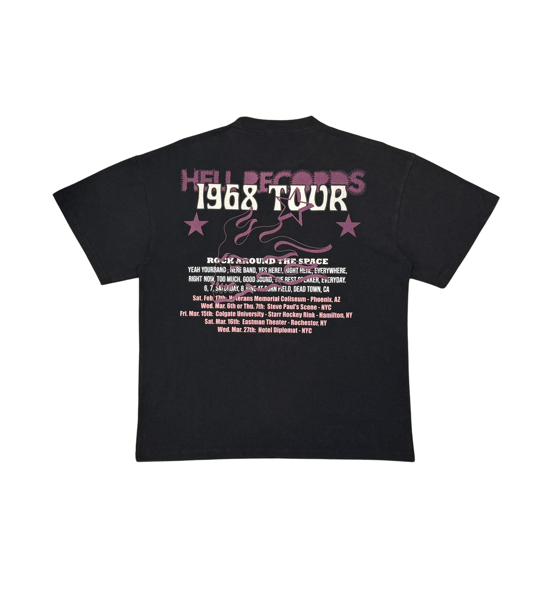 CIVILIZED HELL RECORDS 1968 TOUR TEE CV5892 BLACK