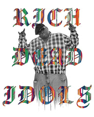 RRICH DEAD NOTORIOUS B.I.G HEAVYWEIGHT TEE BLACK