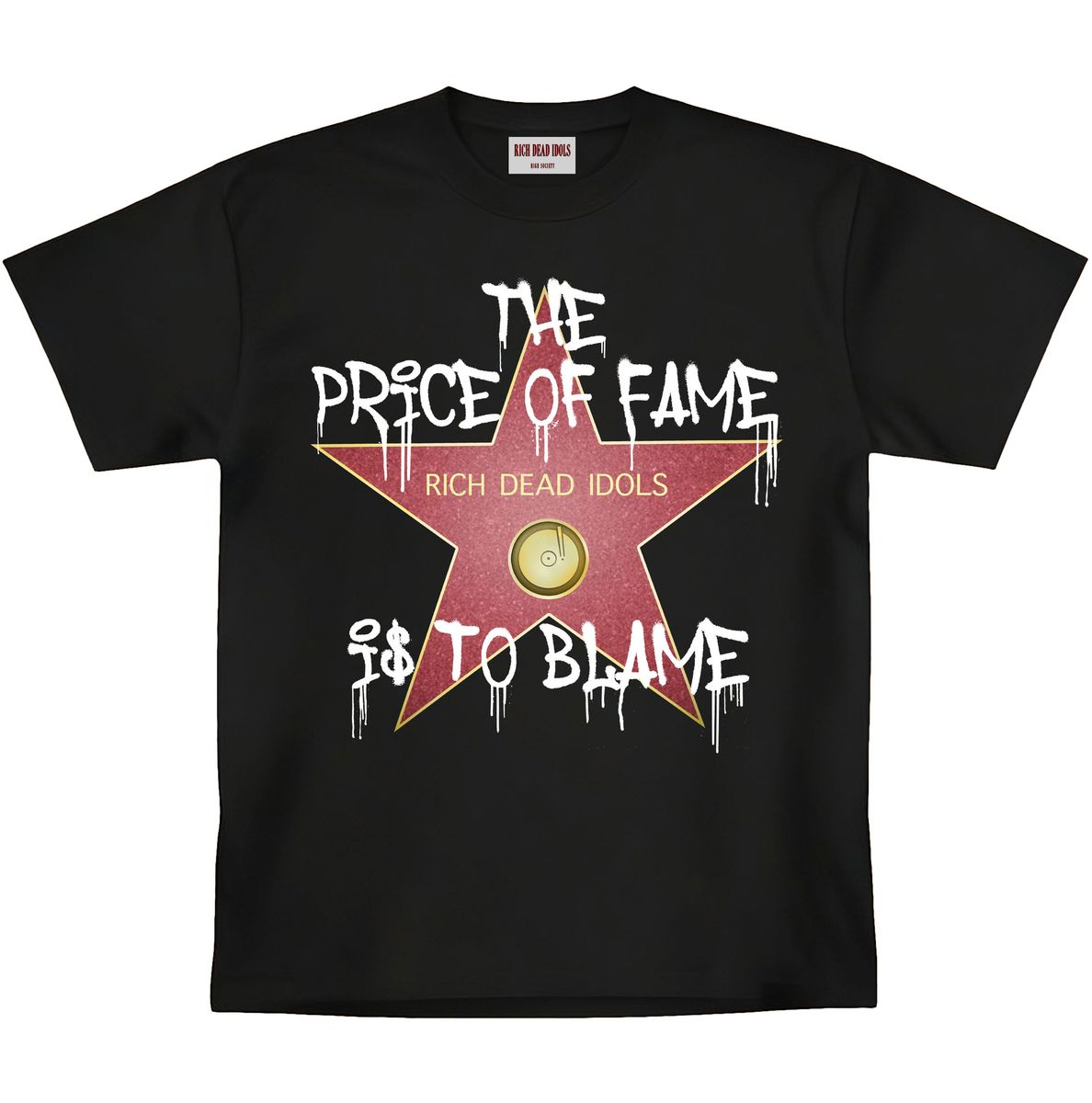 RICH DEAD WALK OF FAME HEAVYWEIGHT TEE BLACK