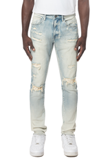 SMOKE RISE VINTAGE WASHED JEANS JP23733 OMBRE BL