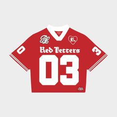 RED LETTERS Just" a Jersey JUST-JRSY RED