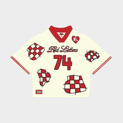 RED LETTERS Patched" Jersey PATC-JRSY CREAM