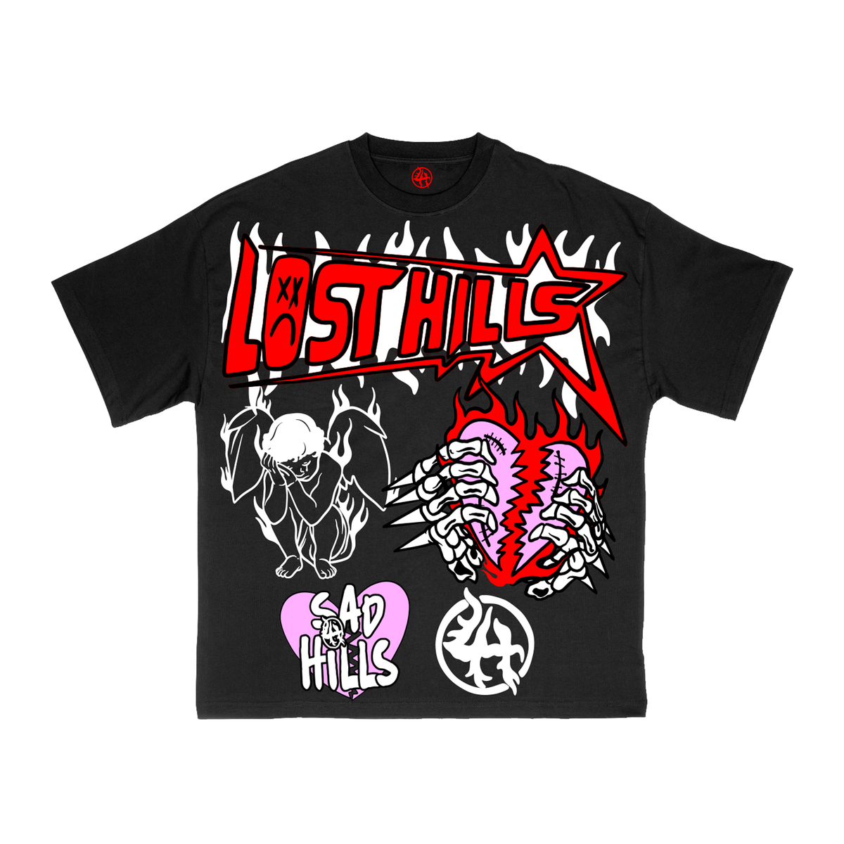 LOSTHILLS LHSBTEE005 TSHIRT BLACK