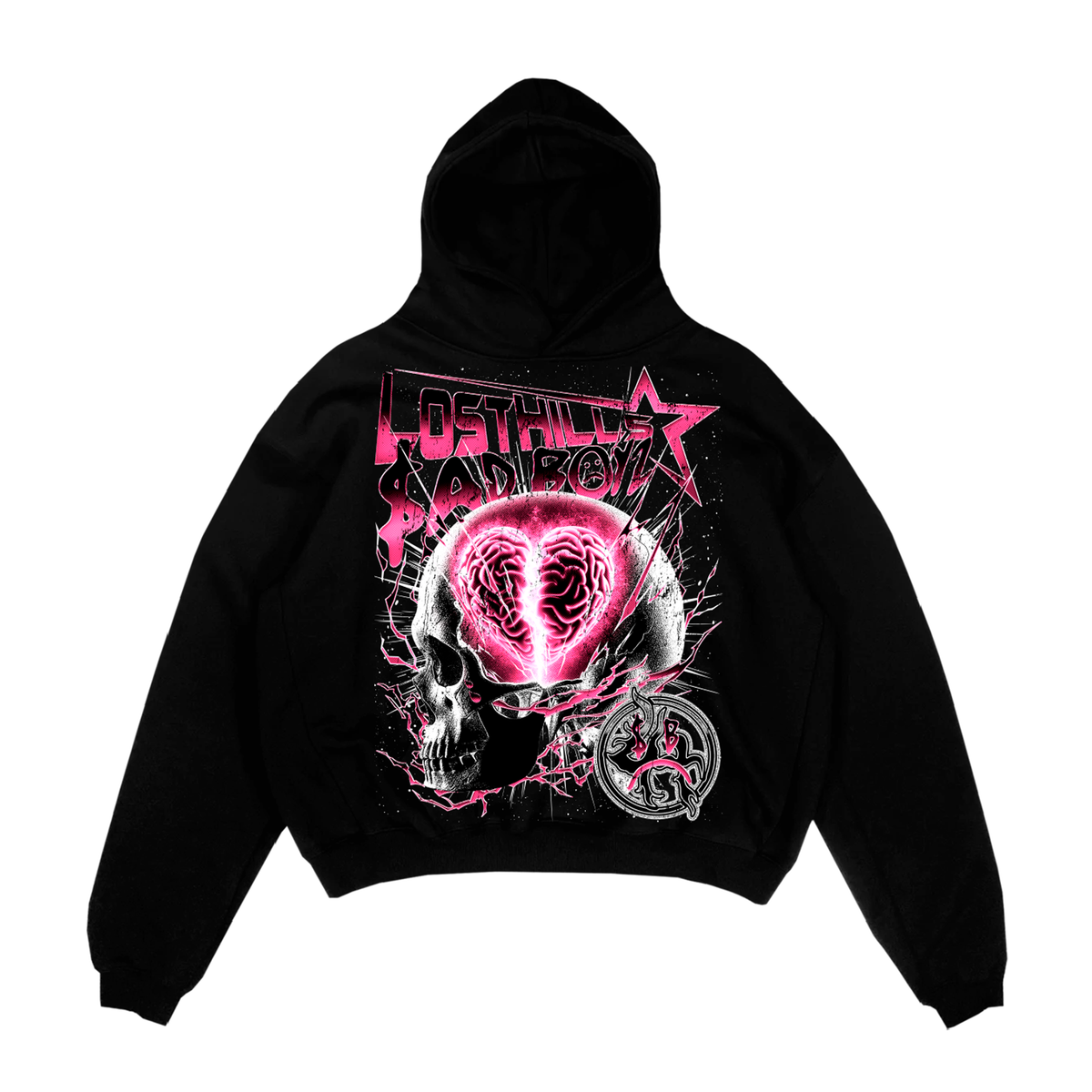 LOSTHILLS LHSBHOODY002 HOODY BLACK