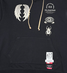 GUNZINII Angel Wing Sun-Dyed Pullover Hoodie (GZ440 BLACK)